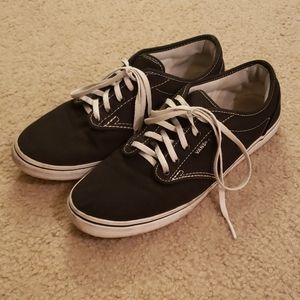 Women's Black and White Vans